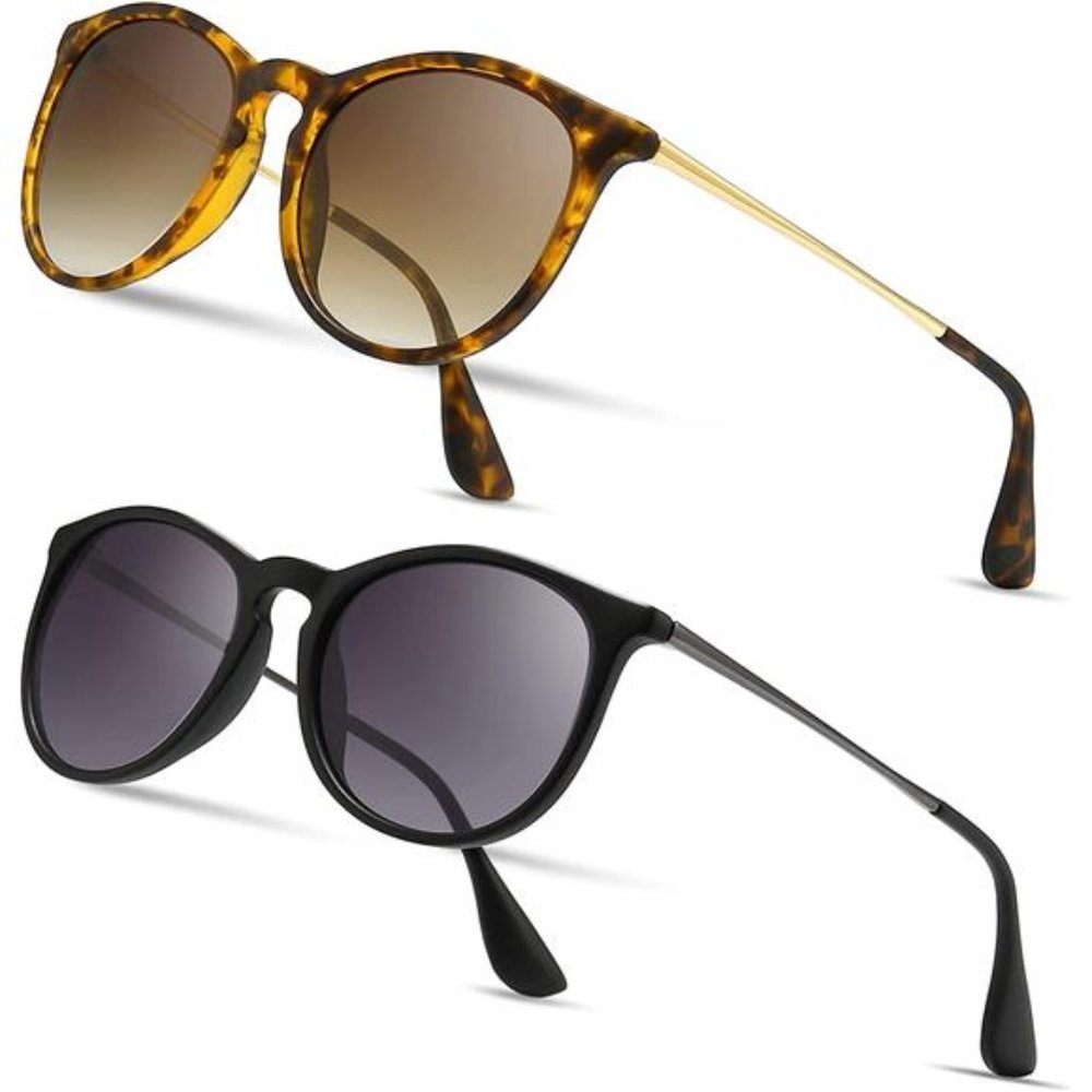 Vintage Round Sunglasses for Women Men Classic Retro Designer Style